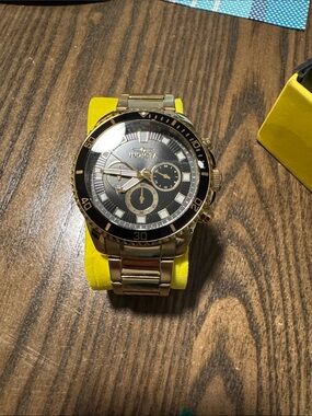 Invicta Gold and Black Men’s Chronograph Watch